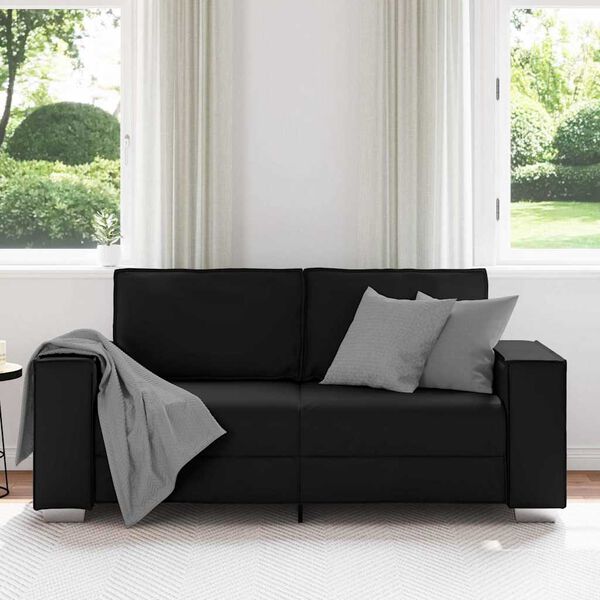 vidaXL Sofa Crna 180 x 78 x 84 cm tkanina