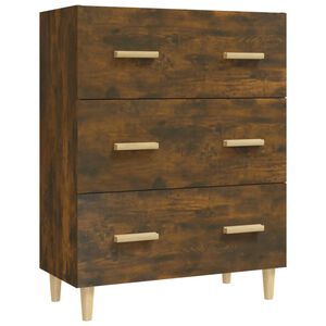 vidaXL Komoda boja dimljenog hrasta 70x34x90 cm od konstruiranog drva