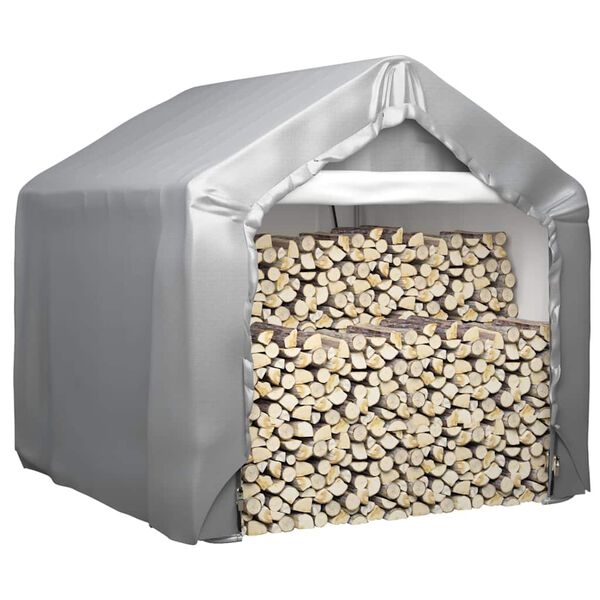 vidaXL Skladišni šator sivi 180 x 180 cm od pocinčanog čelika