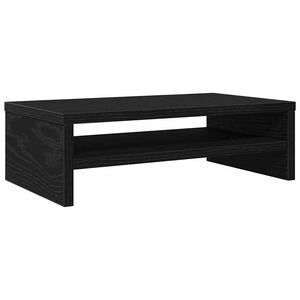 vidaXL Stalak za monitor Crni hrast 42x24x13 cm Konstruirano drvo
