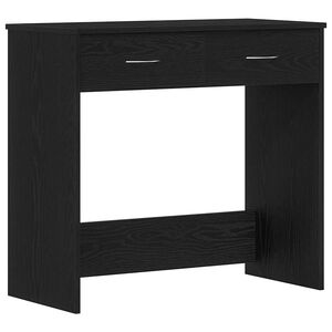 vidaXL Stol Crni hrast Konstruirano drvo 80 x 40 x 75 cm