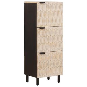 vidaXL Highboard Fin&scaron; bijelog pranja 40 x 33 x 110 cm