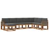 vidaXL Set vanjskih sofa 8 kom. Prirodna i antracit