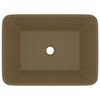 vidaXL Luksuzni umivaonik mat krem 41 x 30 x 12 cm keramički