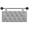 vidaXL Držeće uzglavlje Zidne Oblačnosiva 100 x 55 x 7 cm tkanina