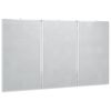 vidaXL Magnetna bijela ploča sklopiva 150 x 100 x 1,7 cm aluminijska