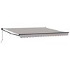 vidaXL Povlačivi tende Svjetlosiva 400 &times; 300 cm Poliester i aluminij