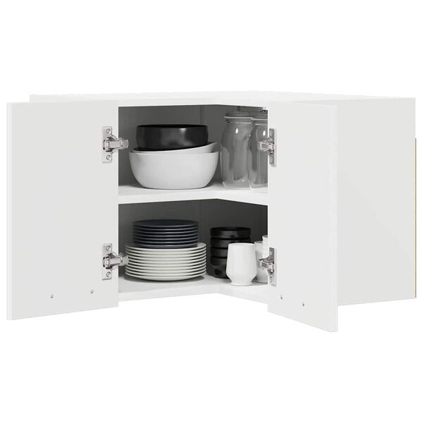 vidaXL Viseći ormarić Bijelo 57 x 57 x 40 cm Konstruirano drvo