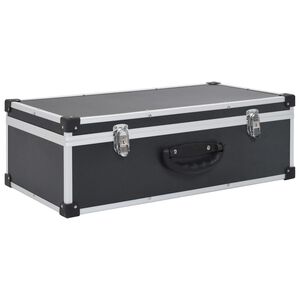 vidaXL Kutija za 80 CD-ova aluminijska ABS crna
