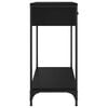 vidaXL Konzolni stol crni 75 x 34,5 x 75 cm od konstruiranog drva