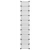 vidaXL Stalak za cipele prozirni 44 x 32 x 174 cm PP