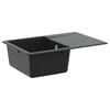 vidaXL Umivaonik Crna 670 x 460 mm Granit