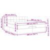 vidaXL Okvir kreveta s madracima tamnozeleni 200x200cm bar&scaron;unasti
