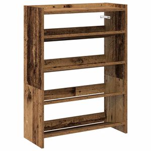vidaXL Stalak za cipele boja staro drvo 60x25x81 cm konstruirano drvo