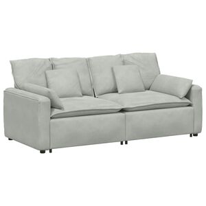 vidaXL Modularna sofa s jastucima svijetlosiva