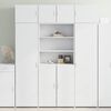 vidaXL Visoka komoda bijela 80 x 42,5 x 185 cm od konstruiranog drva