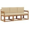 vidaXL Set vanjskih sofa 3 kom. Prirodna i bež