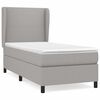 vidaXL Krevet s oprugama i madracem svjetlosivi 100x200 cm od tkanine