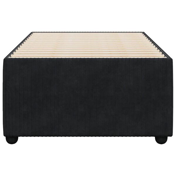 vidaXL Okvir za krevet crni 80 x 200 cm baršunasti