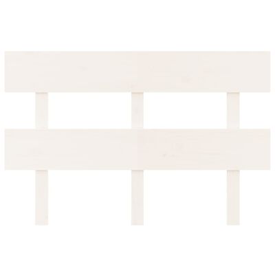 vidaXL Uzglavlje za krevet bijelo 144 x 3 x 81 cm od masivne borovine