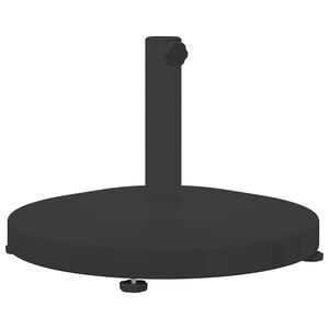 vidaXL Baza za suncobran 24.6 kg Crna Kružni