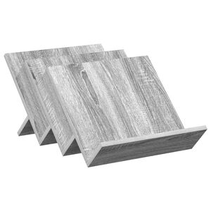 vidaXL Polica za časopise s policom Siva Sonoma 53 x 40 x 28,5 cm