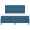 vidaXL LED Box Spring Krevet Tamno plava 180 x 200 cm tkanina
