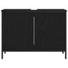 vidaXL Kupaonski ormarić za sudoper Crni hrast 80 x 30 x 60 cm