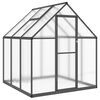 vidaXL Staklenik s okvirom antracit 169 x 169 x 195 cm aluminijski