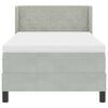 vidaXL Krevet s opruga kutije Svijetlo siva 200 x 90 cm Bar&scaron;un