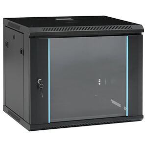 vidaXL Zidni komunikacijski ormar 9U 19 " IP20 600 x 450 x 510 mm