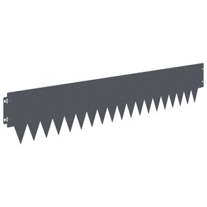 vidaXL Ograda oko Travnjaka 20 pcs 103 x 20 cm metal Antracit