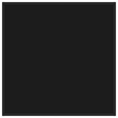 vidaXL Stolić za kavu crni s crnim staklom 80 x 80 x 35 cm