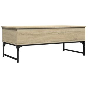 vidaXL Stolić za kavu boja hrasta sonome 100x50x40 cm od drva i metala