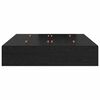 vidaXL Krevet s ladicama Crni hrast 135 x 190 cm Konstruirano drvo