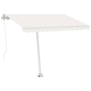 vidaXL Automatska tenda sa senzorom za vjetar LED 300 x 250 cm krem
