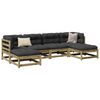 vidaXL 6-dijelni set vrtnih sofa od impregnirane borovine s jastucima