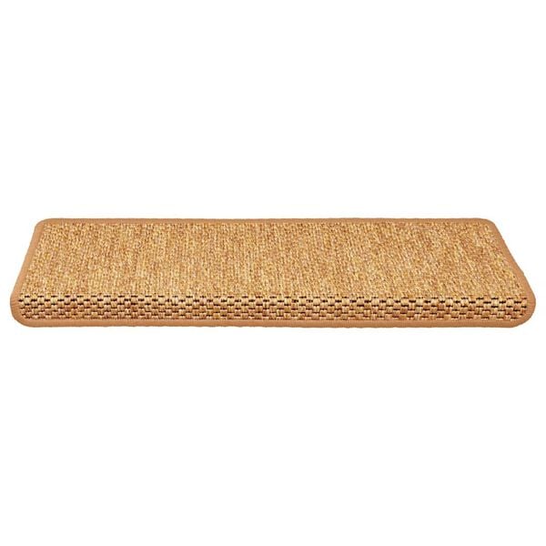 vidaXL Samoljepljivi otirači za stepenice 15 kom 65x21x4 cm sisal