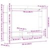 vidaXL TV ormarić bijeli 152 x 22 x 113 cm od konstruiranog drva