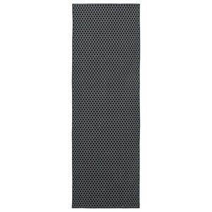 vidaXL Traka za tepih ORIZ 1150 gsm Crni mrežasti uzorak
