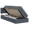 vidaXL Krevet s od storage s uzglavljem Tamnosiva 90 x 200 cm Bar&scaron;un