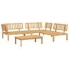 vidaXL 4-dijelni set vrtnih sofa od paleta od masivnog drva bagrema