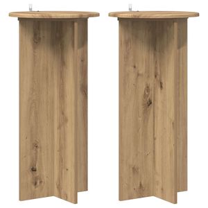 vidaXL Stalak za biljke 2 pcs Hrast artisan 40 x 40 x 80 cm