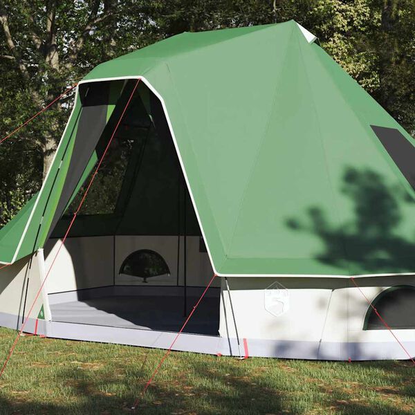vidaXL Obiteljski tipi &scaron;ator s krovom Zelena 466 x 310 x 240 cm