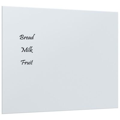 vidaXL Zidna magnetna ploča bijela 50 x 40 cm od kaljenog stakla