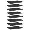 vidaXL Police za knjige 8 kom visoki sjaj crne 40x30x1,5 cm od iverice