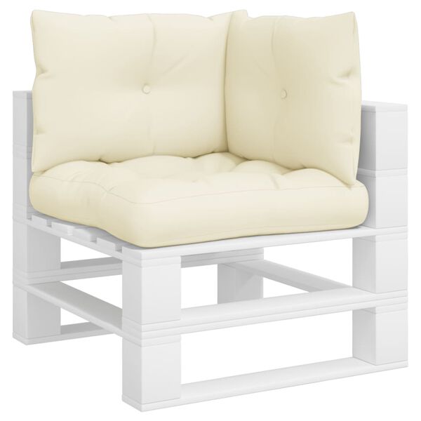 vidaXL Jastuci za palete 3 kom krem od tkanine