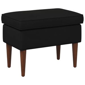 vidaXL Stolica za noge Crna 55 x 35 x 41 cm Bar&scaron;un