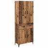 vidaXL Highboard Zidne Staro drvo 69,5 x 34 x 180 cm Konstruirano drvo