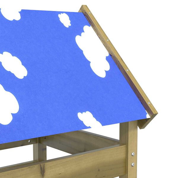 vidaXL Igraći Toranj Smeđa Solidno Impregnirano Drvo